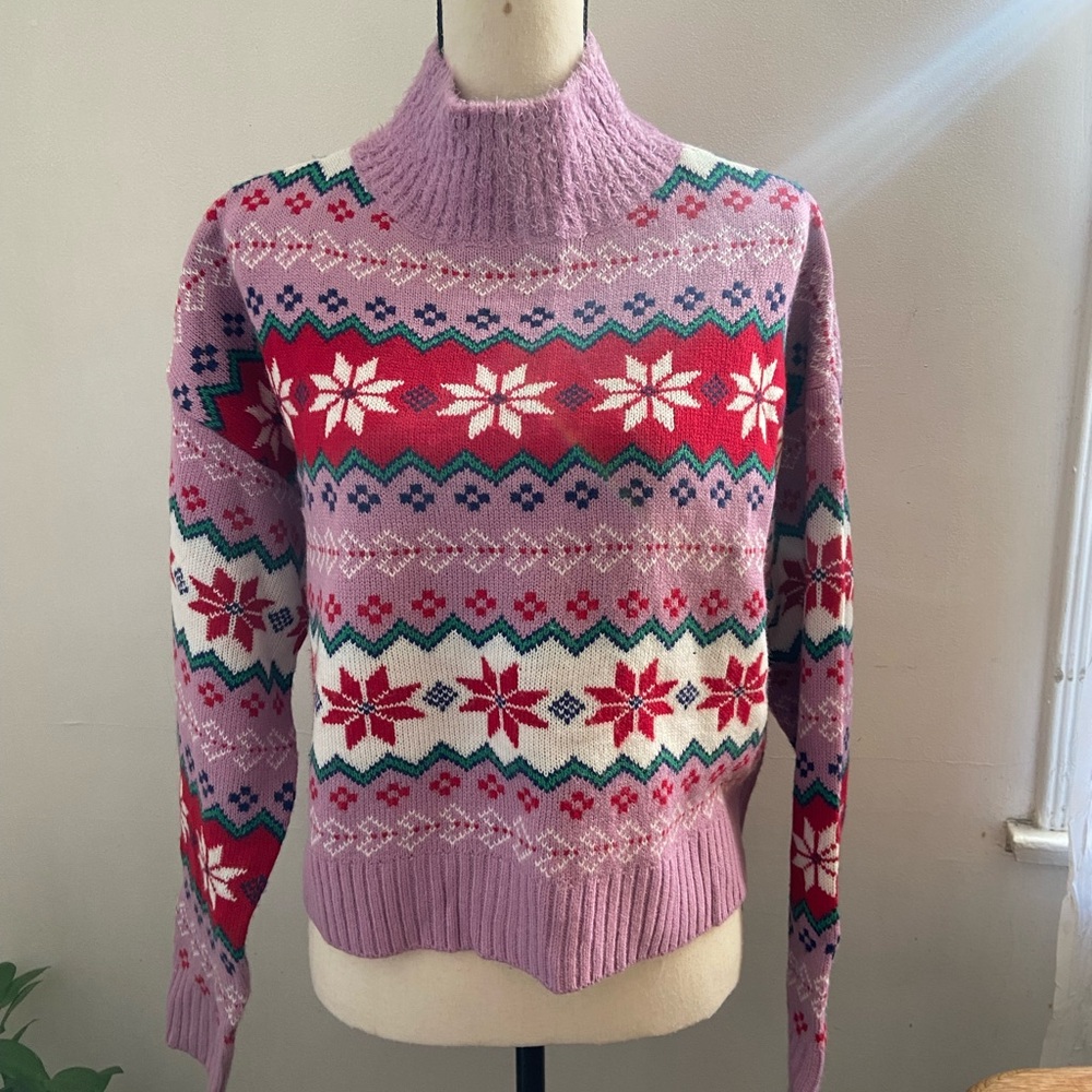 Light purple winter sweater